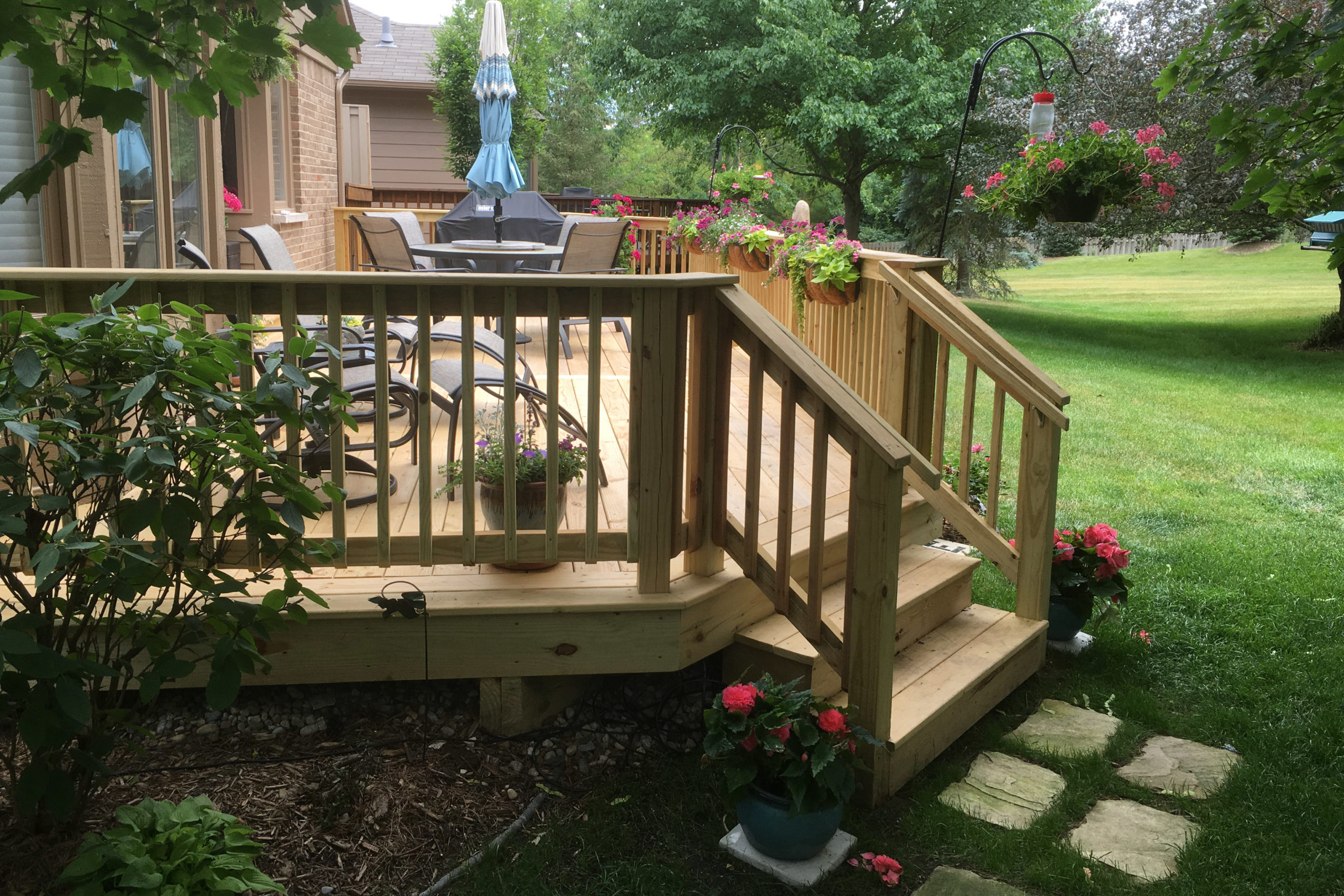 Treated Pine Decks - Ann Arbor Decks by JMJ