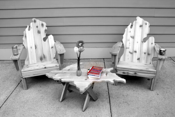Mitten Adirondack Chairs & UP Table